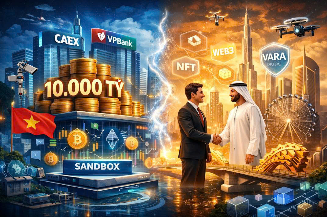 CAEX nâng vốn 10.000 tỷ đồng: Tín hiệu tăng tốc sandbox tài sản số tại Việt Nam, Đà Nẵng hợp tác Dubai phát triển blockchain