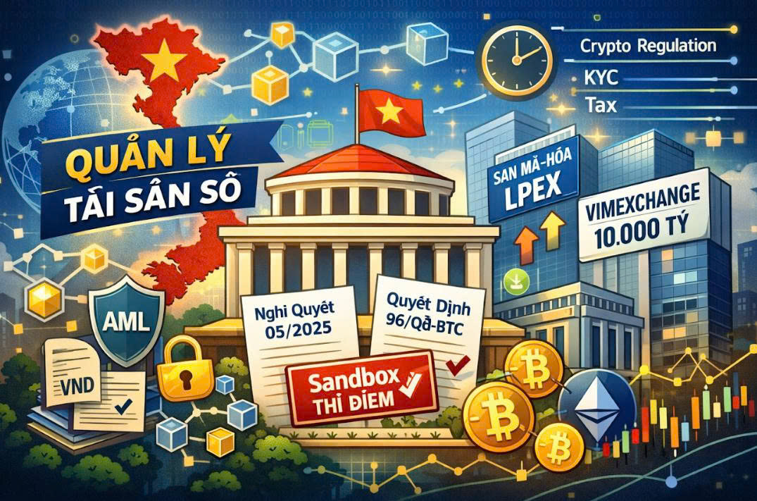 Việt Nam và lộ trình quản lý tài sản số: Cơ chế thí điểm có mở ra kỷ nguyên mới cho thị trường crypto?