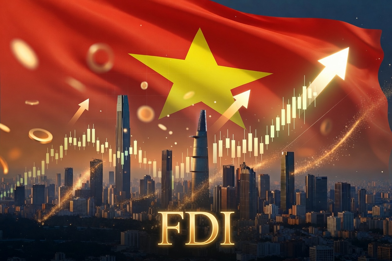 Dòng vốn FDI vào Việt Nam vượt mốc 18 tỷ USD cao nhất so với cùng kỳ 5 năm