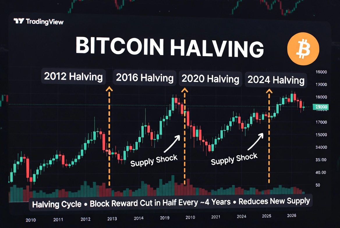 Chu kỳ Halving Bitcoin 2028: Giá BTC có thể chạm đáy vào tháng 10/2026?