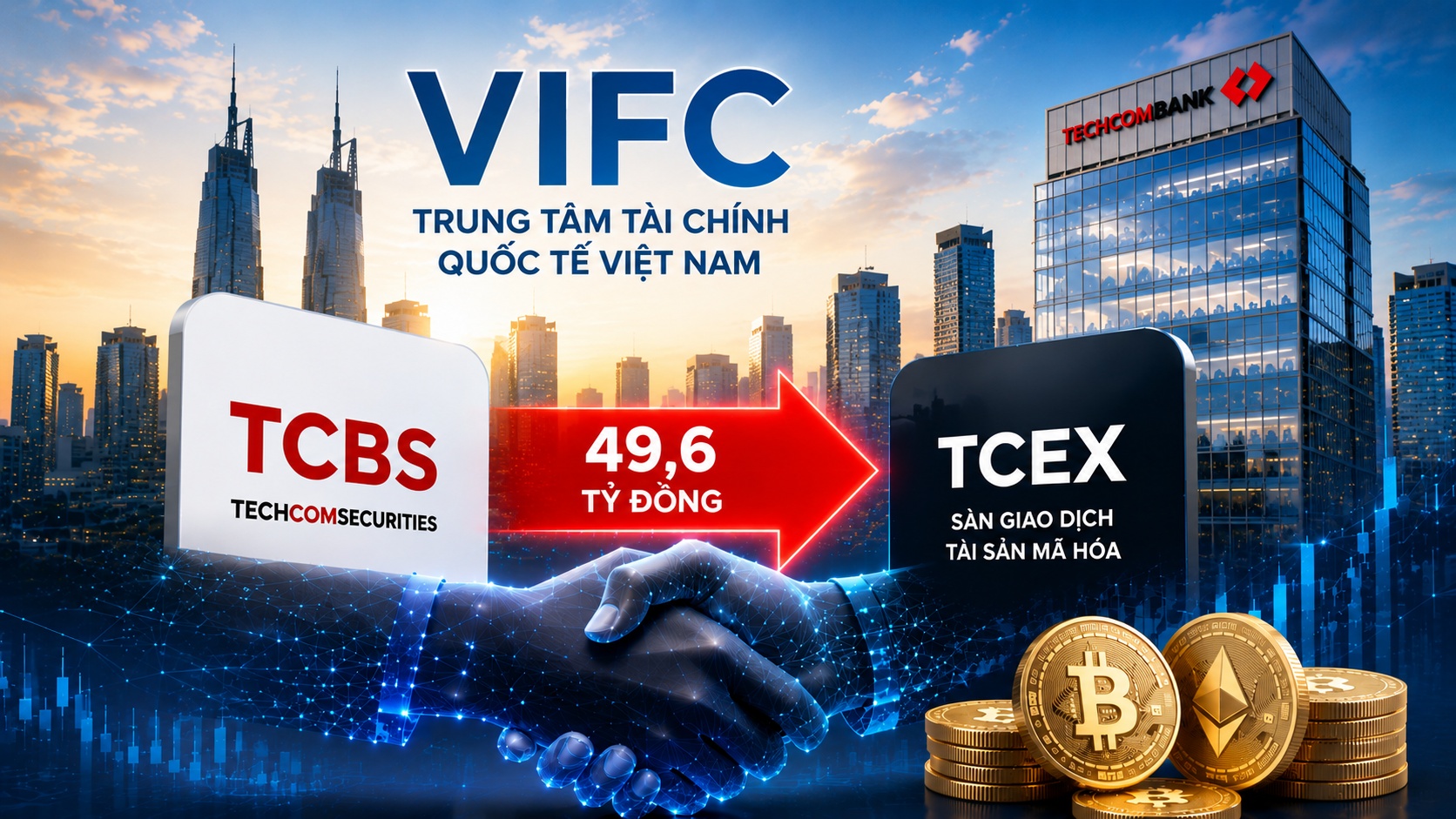 TCBS chuyển nhượng gần 49,6 tỷ đồng sang dự án TCEX
