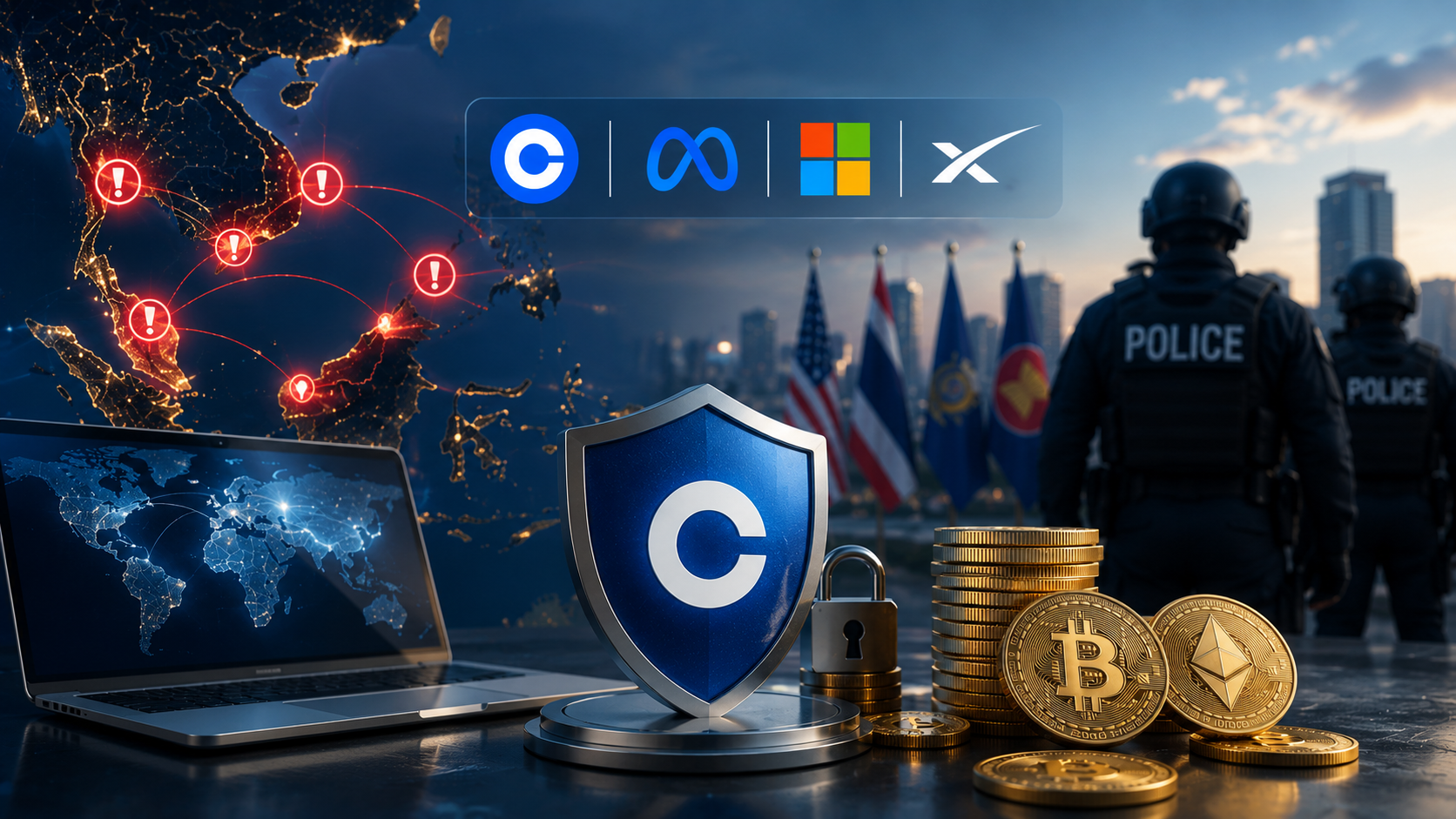 Coinbase Tham Gia Chiến Dịch Chống Scam, Đóng Băng Hơn 3,8 Triệu USD Tài Sản Liên Quan Lừa Đảo Đông Nam Á